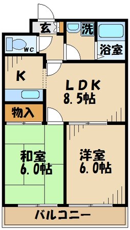 ラフォーレＭＫの物件間取画像